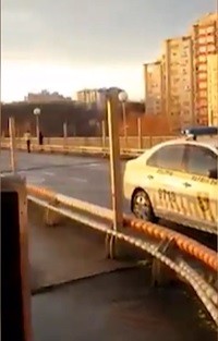 FOTO // Au schimbat „tufișurile” pe poduri? Cum a fost surprins un echipaj de poliție cu radarul mobil
